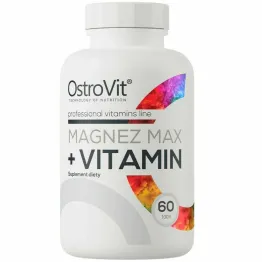 Magnez Max + Vitamin 60 Tabletek - OstroVit