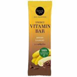 Baton Energy Vitamin z Bananem i Kakao w Czekoladzie 35 g - Foods by Ann