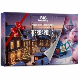 Kalendarz Adwentowy z 24 Różnymi Herbatami Sypanymi+ Zaparzaczem HERBAPOLIS 157,5 g - Big Nature