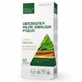 Wierzbownica plus Palma Sabałowa plus Pygeum 60 Kapsułek - Medica Herbs