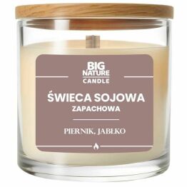 Świeca Sojowa o Zapachu Piernik i Jabłko 225 g - Big Nature