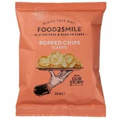 Chipsy Wysokobiałkowe Solone Classic Popped Chips 25 g - Food2Smile