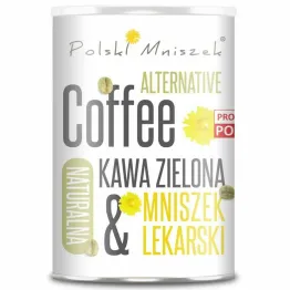 Kawa Zielona Bezkofeinowa plus Korzeń Mniszka Lekarskiego 150 g - Polski Mniszek