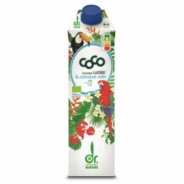 Coconut Milk - Napój Kokosowy Do Picia Bio 1 l - Coco Mleko Kokosowe - Przecena Krótka Data Minimalnej Trwałości